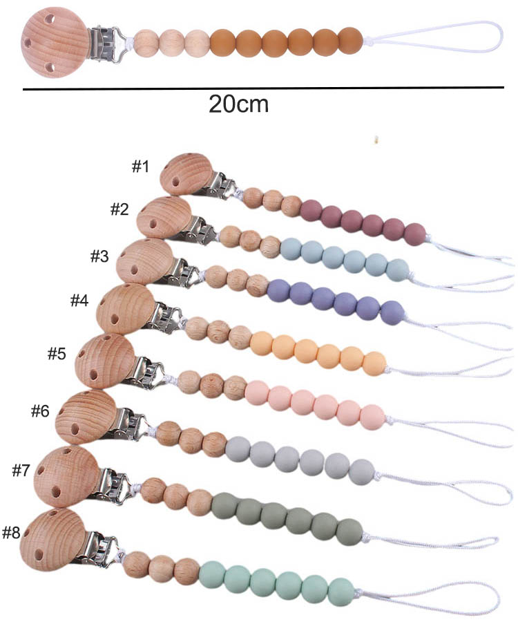 baby pacifier chain with clip